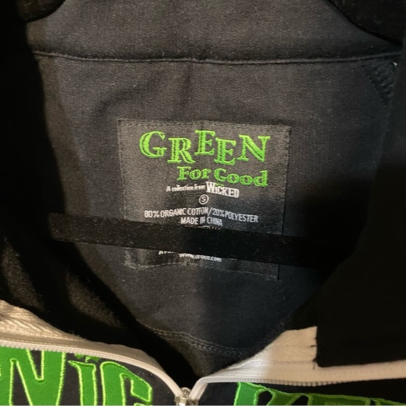 Wicked Jacket Womens Sz Small Black Green Broadway Theatre Musical Play Witch Oz - Picture 4 of 13